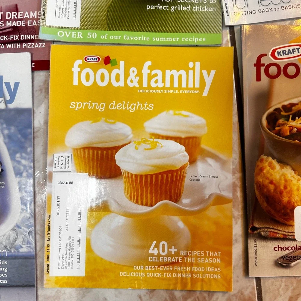 17 Vintage Kraft Food & Family Magazine Lot Holiday Recipes Desserts 2002-2009